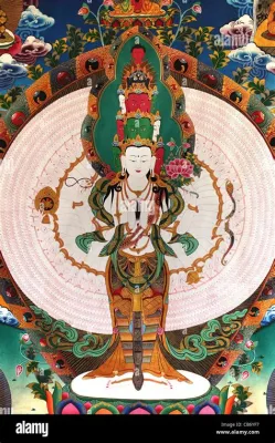   Bodhisattva Avalokiteshvara: Una Exploración del Compasión y la Gracia en el Arte Champa