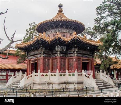  Pavillion of Ten Thousand Springs - Una Sinfonía de Agua y Arquitectura en la Pintura China